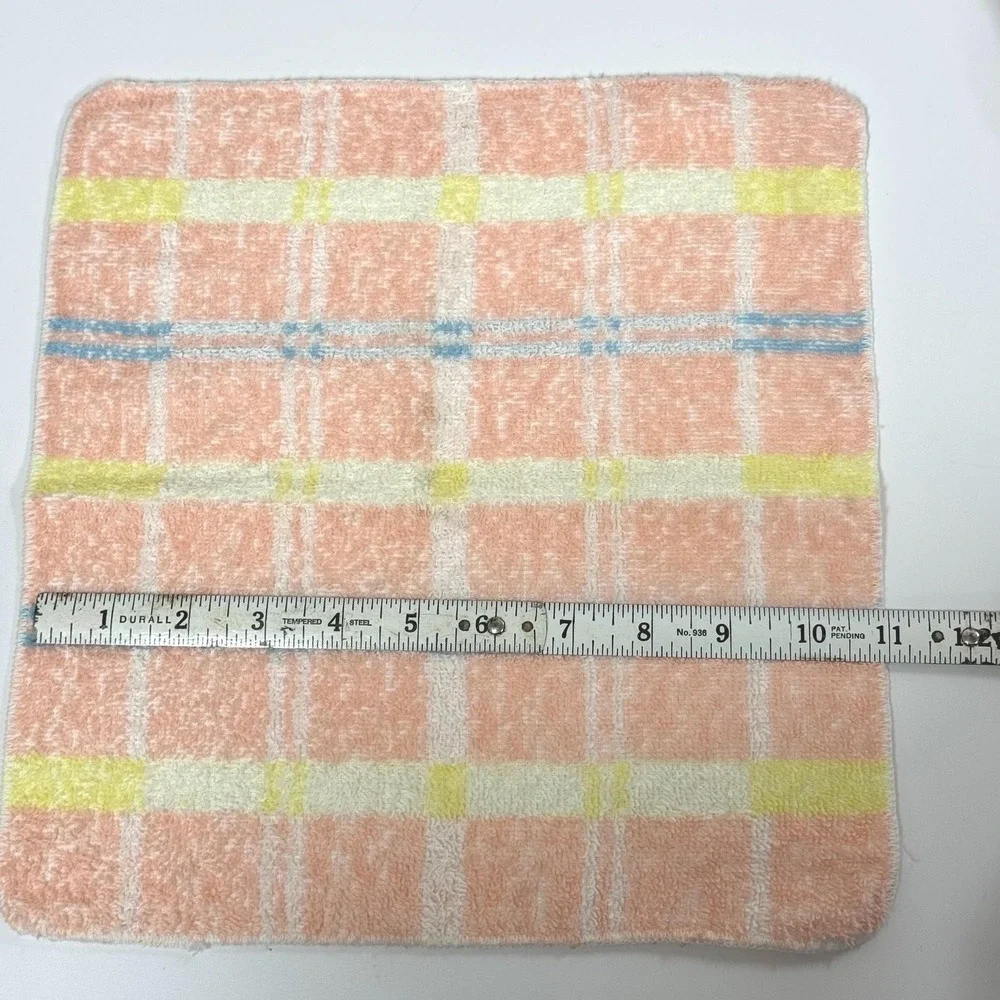 Vintage Haynes plaid towel set